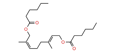 (Z,E)-2,6-Dimethyl-2,6-octadiene-1,8-diyl dihexanoate